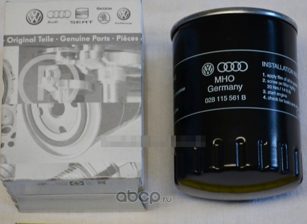 Масляный фильтр VAG для Audi A4 II (B6) 2000-2004. Артикул 028115561B