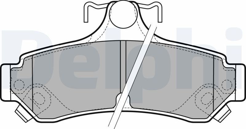 Тормозные колодки Delphi (Low-Metallic). Артикул LP2700