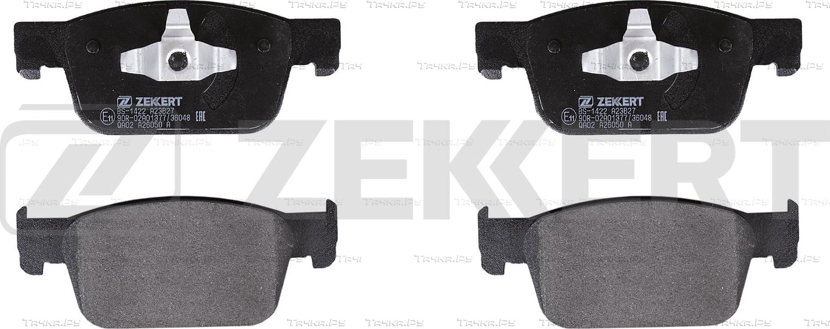 Тормозные колодки Zekkert передние для Audi A4 allroad V (B9) 2016-2026. Артикул BS-1422