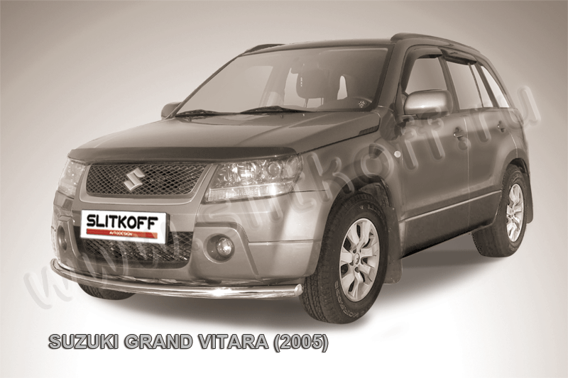 Защита Slitkoff переднего бампера d57 для Suzuki Grand Vitara III 5-дв. 2005-2008. Артикул SGV05008