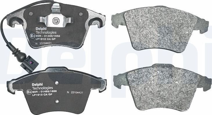 Тормозные колодки Delphi (Low-Metallic). Артикул LP1913