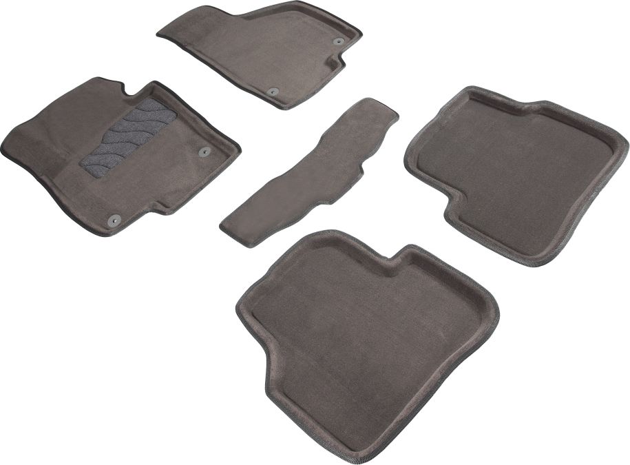 Коврики Seintex 3D ворсовые для салона Volkswagen Passat B7 2011-2014 Серые. Артикул 84771