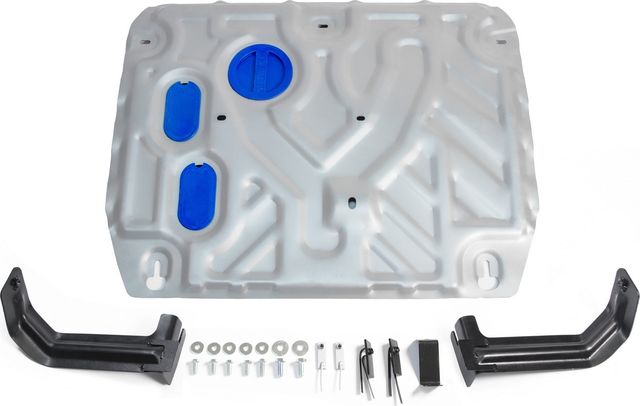 Защита алюминиевая Rival для картера и КПП Rival (усиленная) для Hyundai Creta I 2016-2021. Артикул 333.2360.1