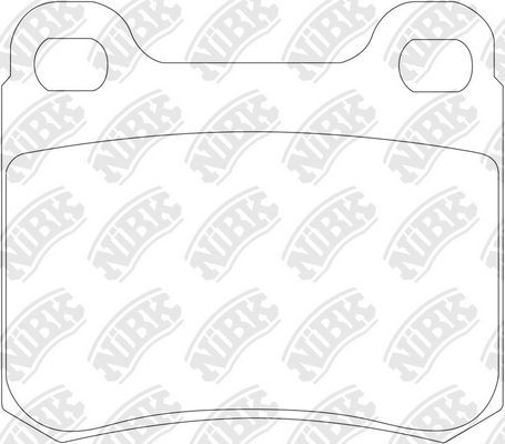 Тормозные колодки NiBK. Артикул PN0005