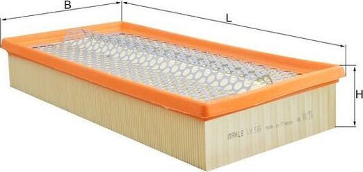 Воздушный фильтр Mahle. Артикул LX 536