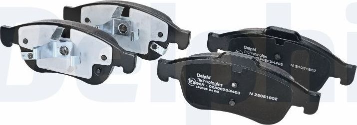 Тормозные колодки Delphi (Low-Metallic). Артикул LP3588