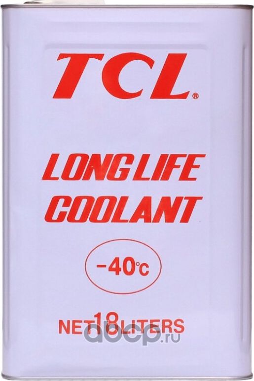 АНТИФРИЗ TCL LLC -40C красный, 18 л TCL. Артикул LLC00888