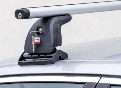 Багажник на крышу Amos Beta на штатные места для Peugeot Partner II (Tepee) 4/5-дв. 2008-2018 (Аэродинамические дуги). Артикул beta-b-103-f1.3l