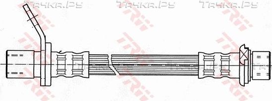 Тормозной шланг TRW задний левый для Toyota Avensis I 1997-2003. Артикул PHA391