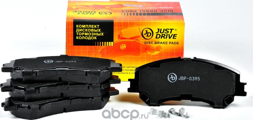 Колодки тормозные, передние (Just Drive). Артикул JBP0395