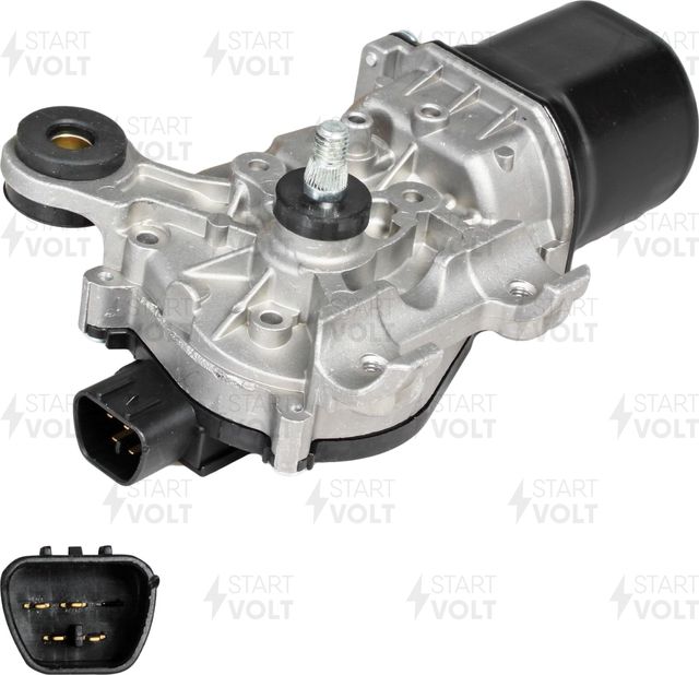 Мотор стеклоочистителя (моторчик дворников) StartVOLT передний для Nissan Qashqai II 2013-2026. Артикул VWF 1421