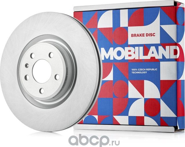 Диск тормозной передний вентилируемый D344,9мм AUDI A4 B8 (8K2) (Mobiland). Артикул 416110191