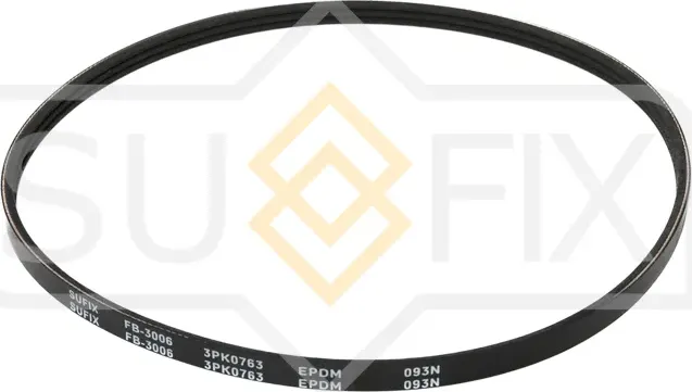 Ремень поликлиновый 3PK0763 (Sufix). Артикул FB-3006