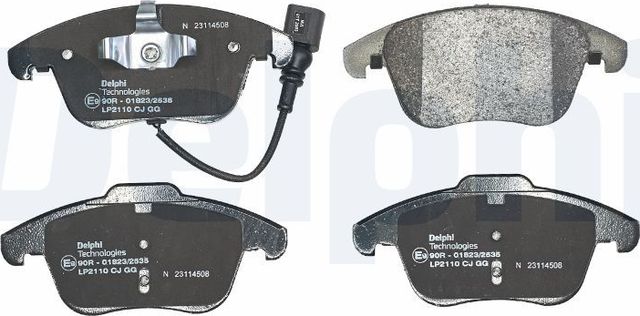 Тормозные колодки Delphi (Low-Metallic). Артикул LP2110