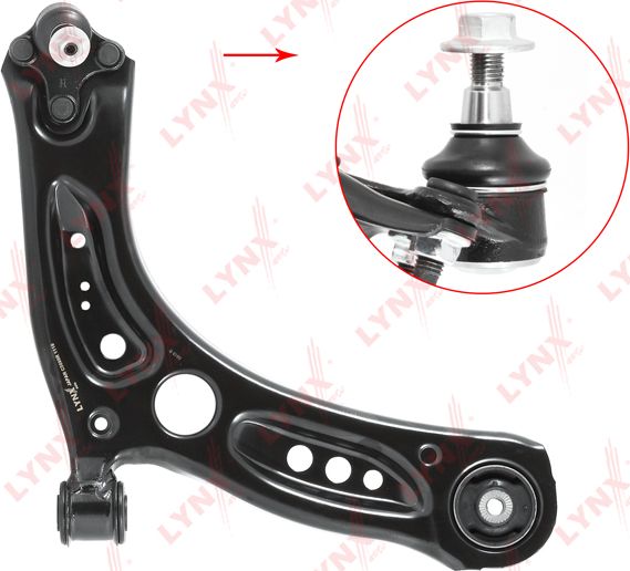 Поперечный рычаг передней подвески LYNXauto правый для Audi S3 III (8V) 2012-2026. Артикул C5699R