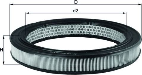 Воздушный фильтр Mahle. Артикул LX 210