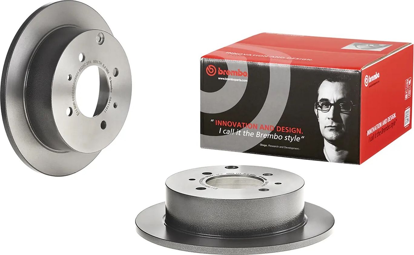 Тормозной диск Brembo PRIME LINE - UV Coated. Артикул 08.A114.11