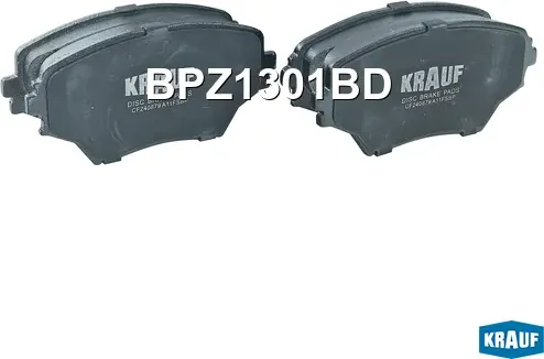 Колодки тормозные дисковые (Krauf). Артикул BPZ1301BD