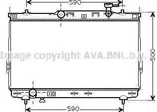 Радиатор охлаждения двигателя AVA. Артикул HYA2109