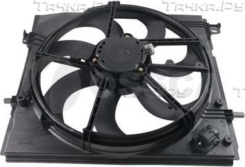 Вентилятор радиатора двигателя (в сборе) OSSCA для Nissan Qashqai II 2013-2026. Артикул 47185