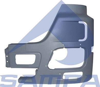 Бампер Sampa левый для Mercedes-Benz Actros MP3 2008-2012. Артикул 1810 0370