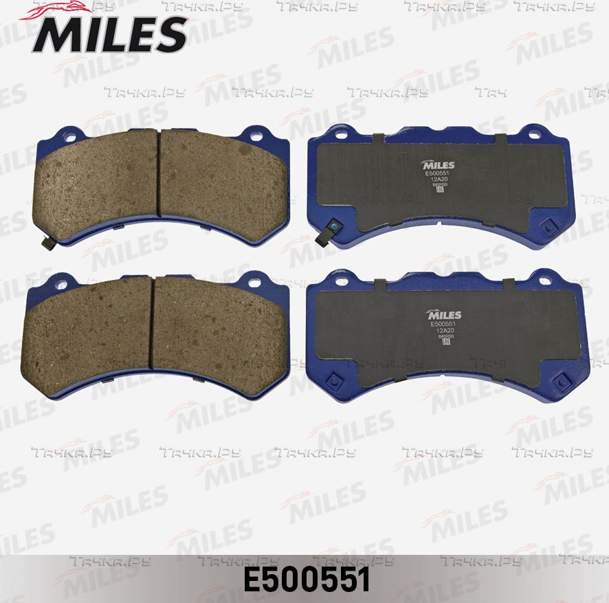 Тормозные колодки Miles (Керамика) для Cadillac CTS II 2008-2014. Артикул E500551