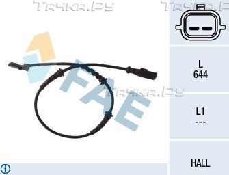 Датчик ABS FAE передний для Renault Logan I 2004-2015. Артикул 78055