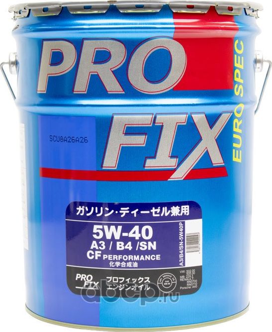 Масло моторное PROFIX. Артикул SNA3B45W40P