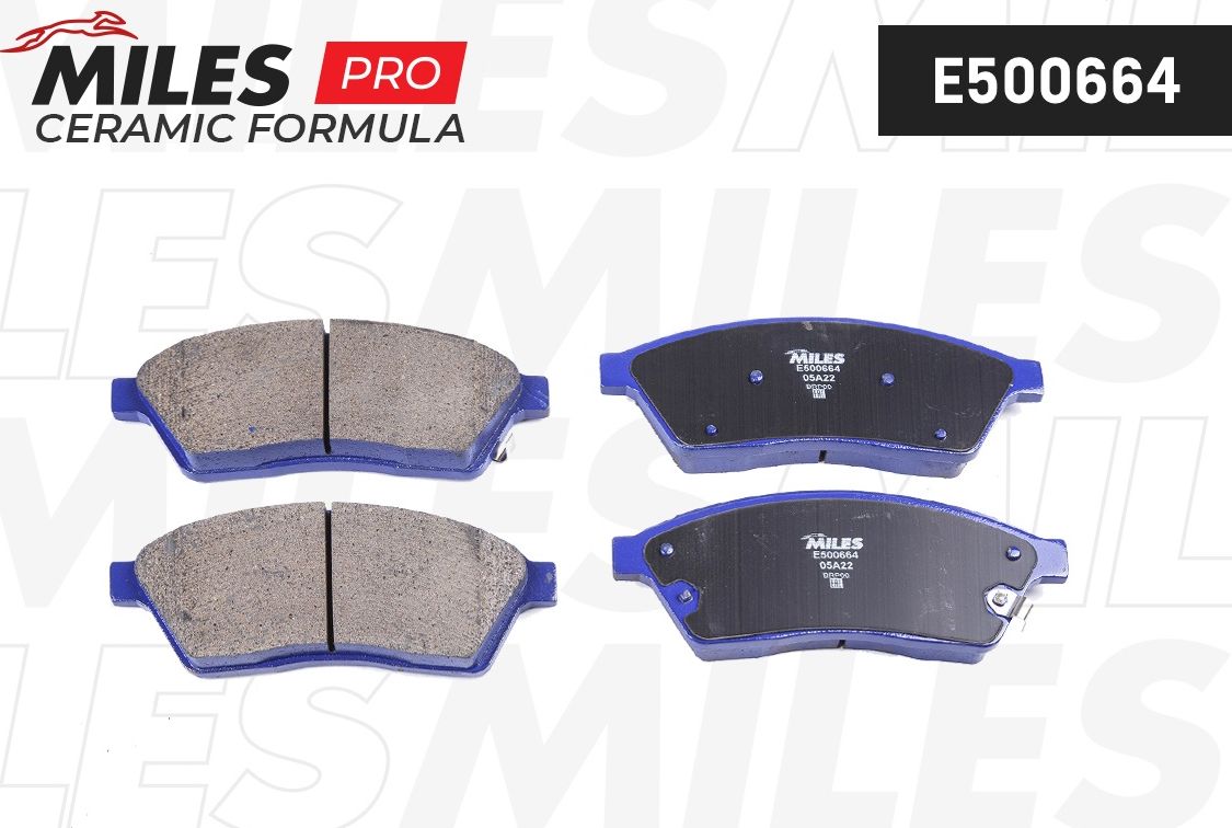 Тормозные колодки Miles (Керамика). Артикул E500664