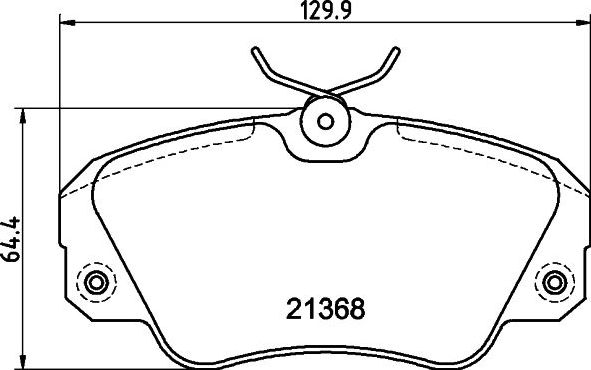 Тормозные колодки Mintex. Артикул MDB1540