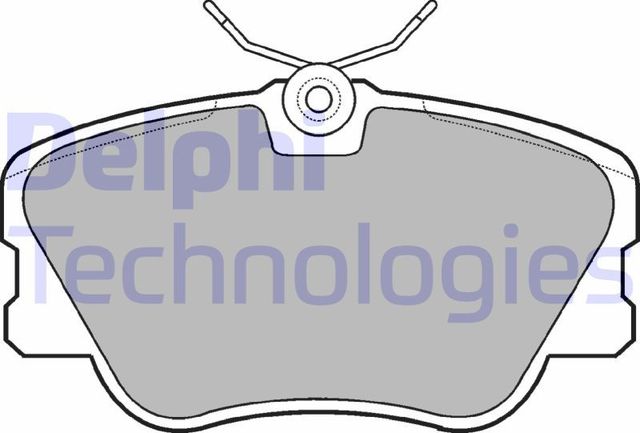 Тормозные колодки Delphi (Low-Metallic). Артикул LP499