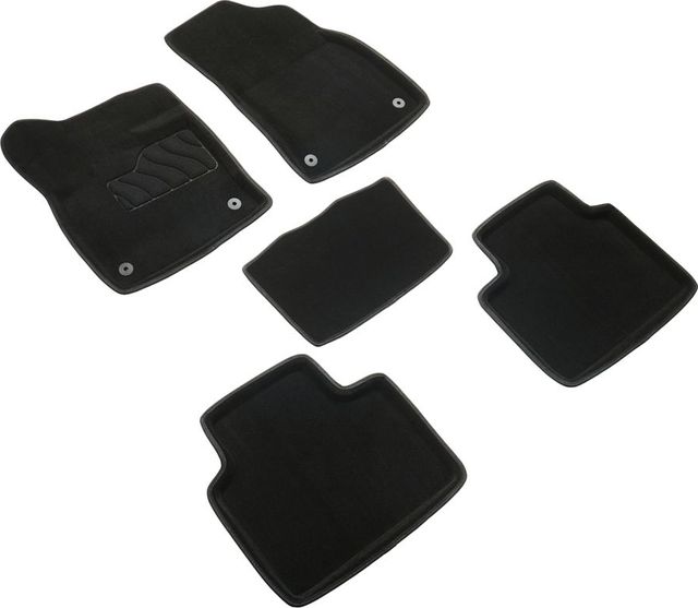 Коврики Seintex 3D ворсовые для салона Geely Atlas II 4WD 2023-2026 ЧЕРНЫЕ. Артикул 317461