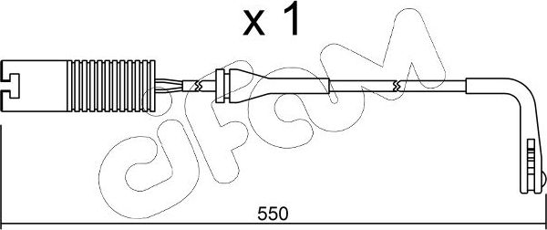 Датчик износа тормозных колодок  Metelli. Артикул SU.092