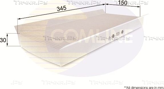 Салонный фильтр Comline для Ford StreetKa 2003-2005. Артикул EKF114