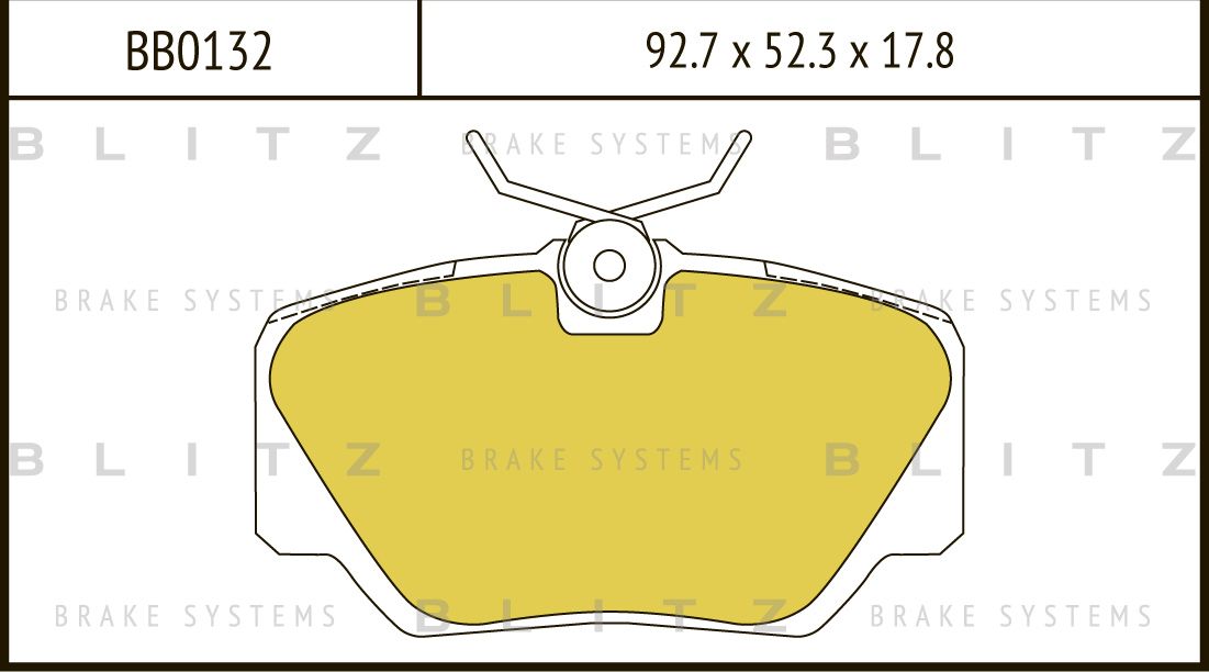 Колодки тормозные MB W201 82- перед. (Blitz). Артикул BB0132