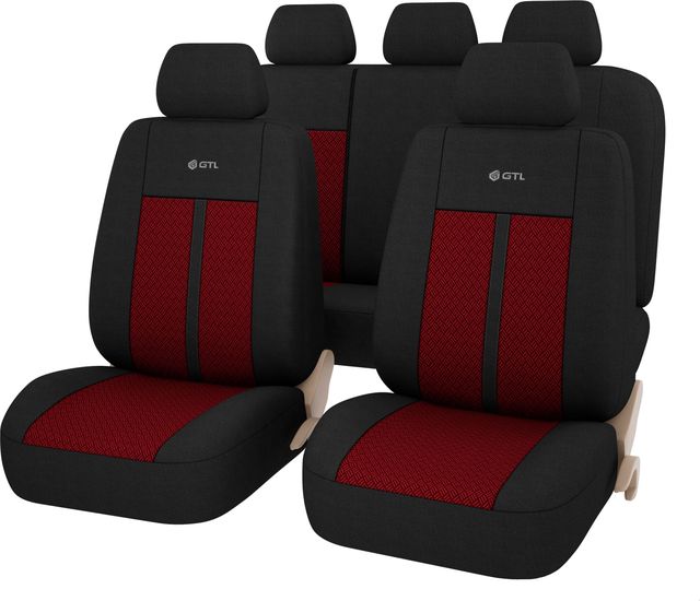 Чехлы универсальные PSV GTL Modern на сидения, цвет Красный. Артикул 129995