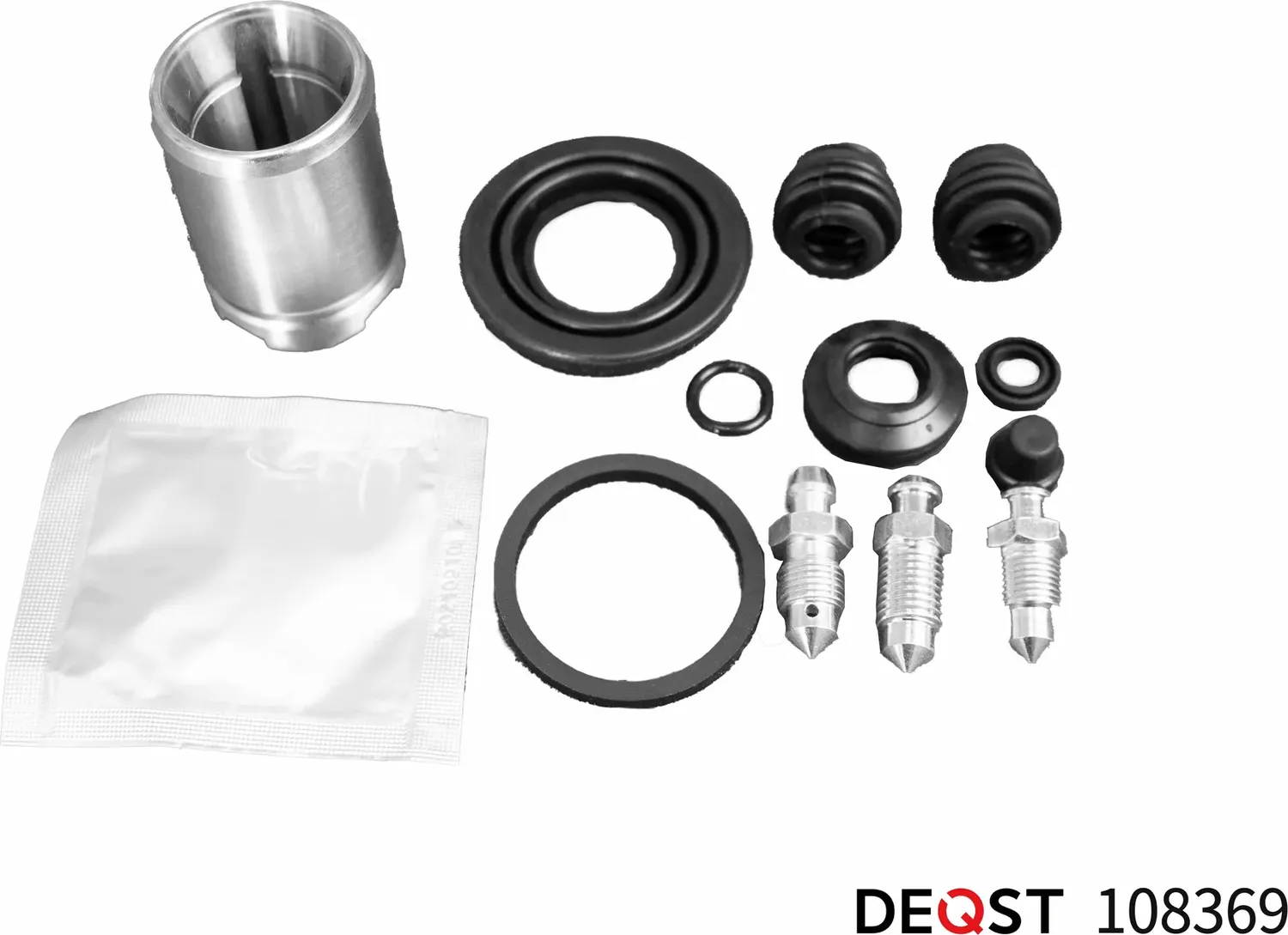 Ремкомплект тормозного суппорта с поршнем заднего (поршень O 34 mm, суппорт Niss (Deqst). Артикул 108369