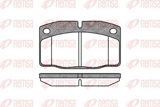 Тормозные колодки Remsa. Артикул 0101.20