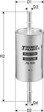 Топливный фильтр  Tecneco Filters. Артикул IN9839