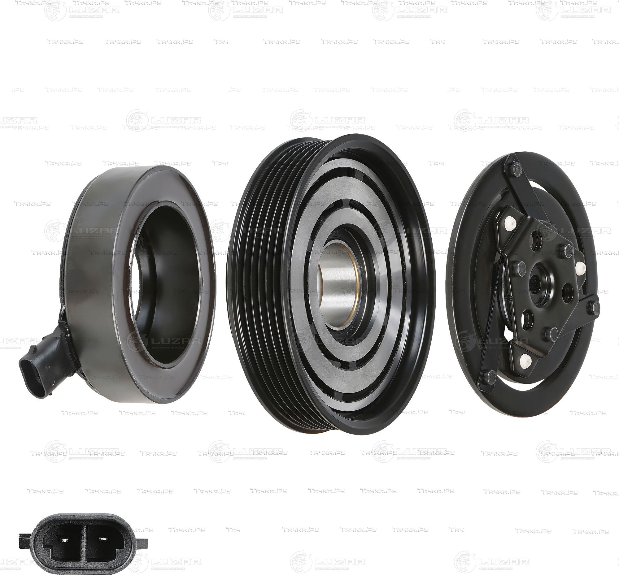 Муфта компрессора кондиционера Luzar для Renault Megane I 1999-2003. Артикул LMAC 0903