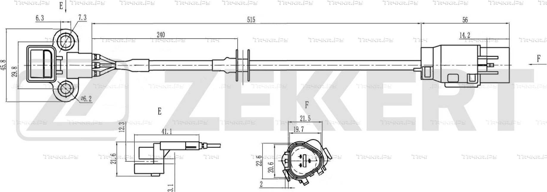 Датчик положения распредвала Zekkert для Kia Sorento I 2002-2011. Артикул SE-5041