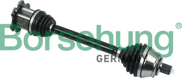 Полуось (привод в сборе, приводной вал) Borsehung передняя правая для Audi A6 III (C6) 2004-2011. Артикул B18371