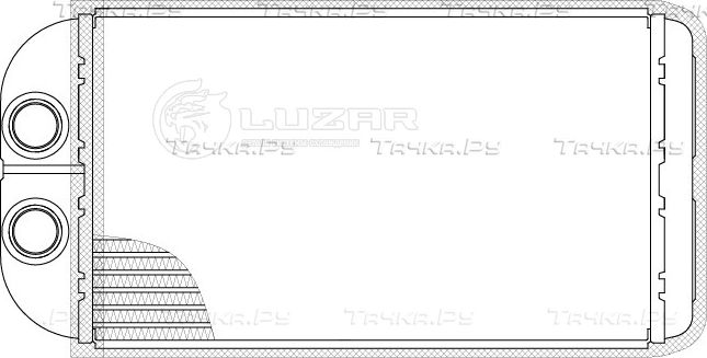 Радиатор отопителя (печки) Luzar для Toyota RAV4 I (XA10) 1994-2000. Артикул LRh 1948