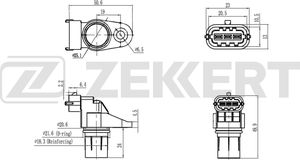 Датчик положения распредвала Zekkert для Mercedes-Benz E-Класс IV (W212, S212, C207) 2009-2015. Артикул SE-5023