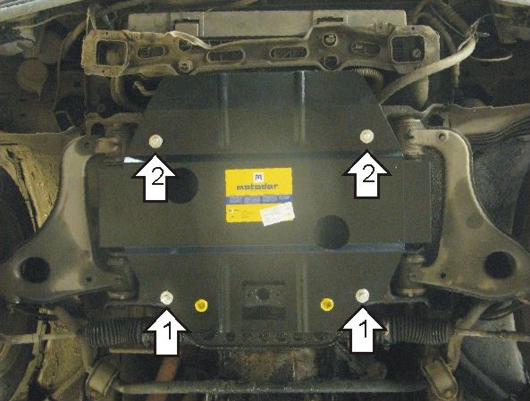 Защита Мотодор для картера Mercedes-Benz E-Класс W210 (кроме 4Matic) 1996-2002. Артикул 01206