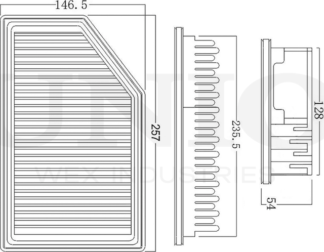 Фильтр воздушный (Unio). Артикул FLT-10123