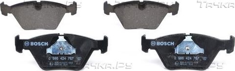 Тормозные колодки Bosch (Low-Metallic) передние для BMW 3 IV (E46) 1999-2006. Артикул 0 986 424 767