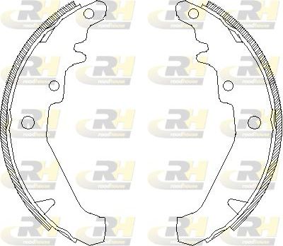 Тормозные колодки RoadHouse задние для Fiat Albea 1996-2009. Артикул 4139.00