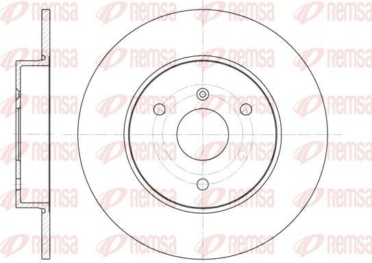 Тормозной диск Remsa передний для Smart Fortwo I (W450) 1998-2007. Артикул 6617.00