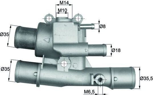 Термостат Mahle Behr для Fiat Albea 1998-2012. Артикул TI 124 88